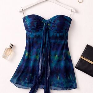 Strapless Silk Going Out Top